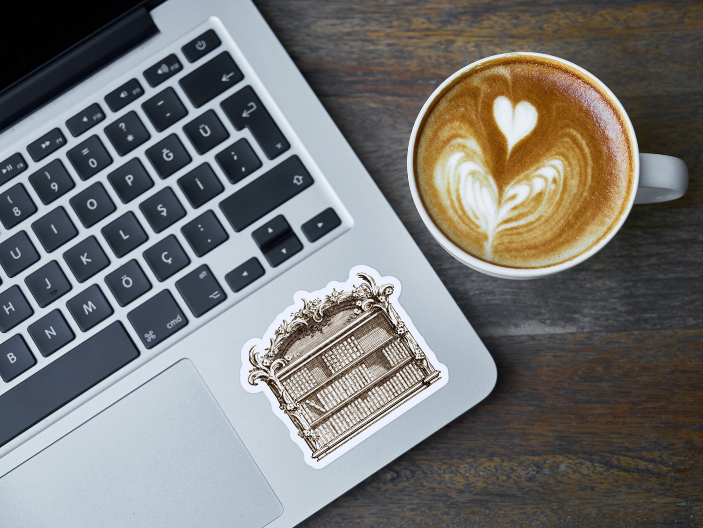 Rococo Library Vinyl Sticker
