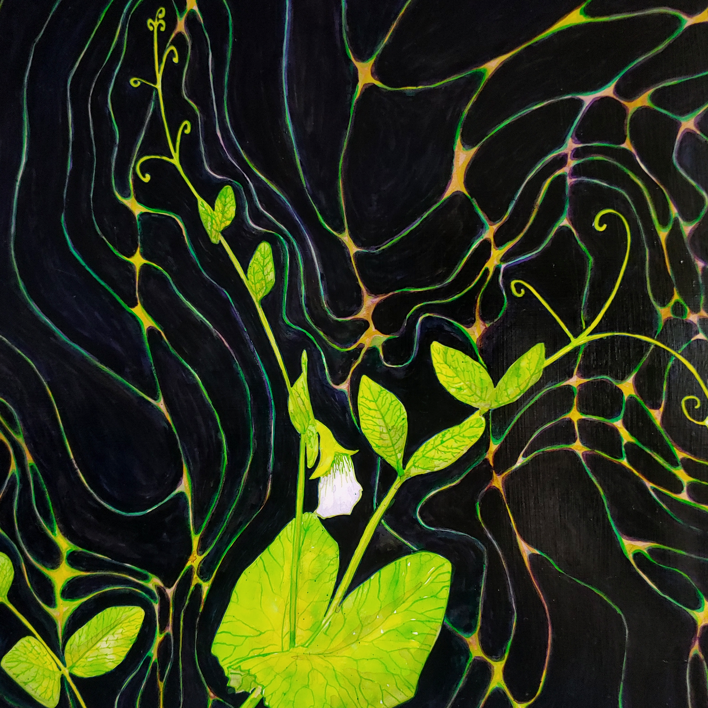 Phototropic Flow Original Ink Painting
