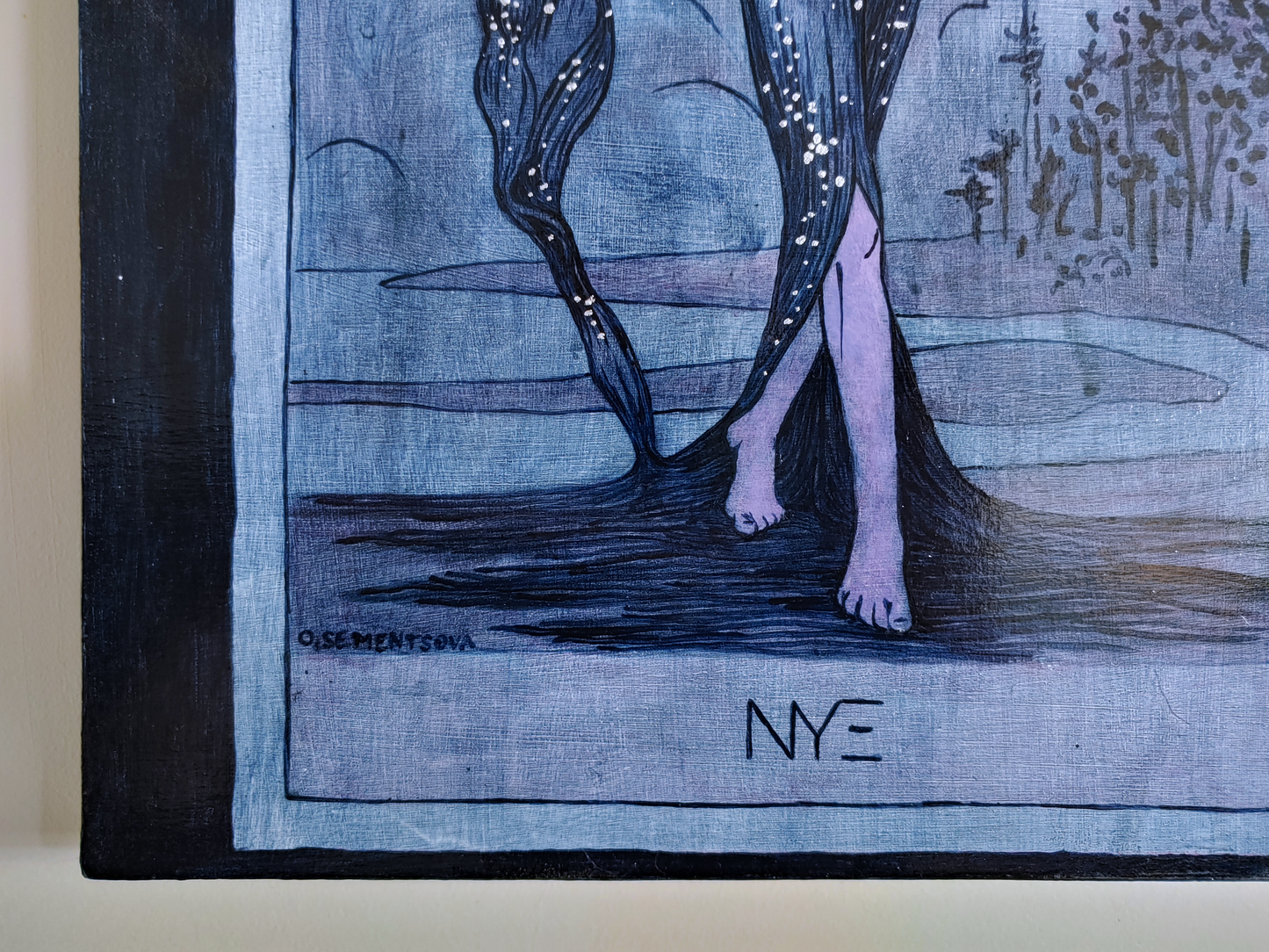 Nyx Goddess of Night Original Painting
