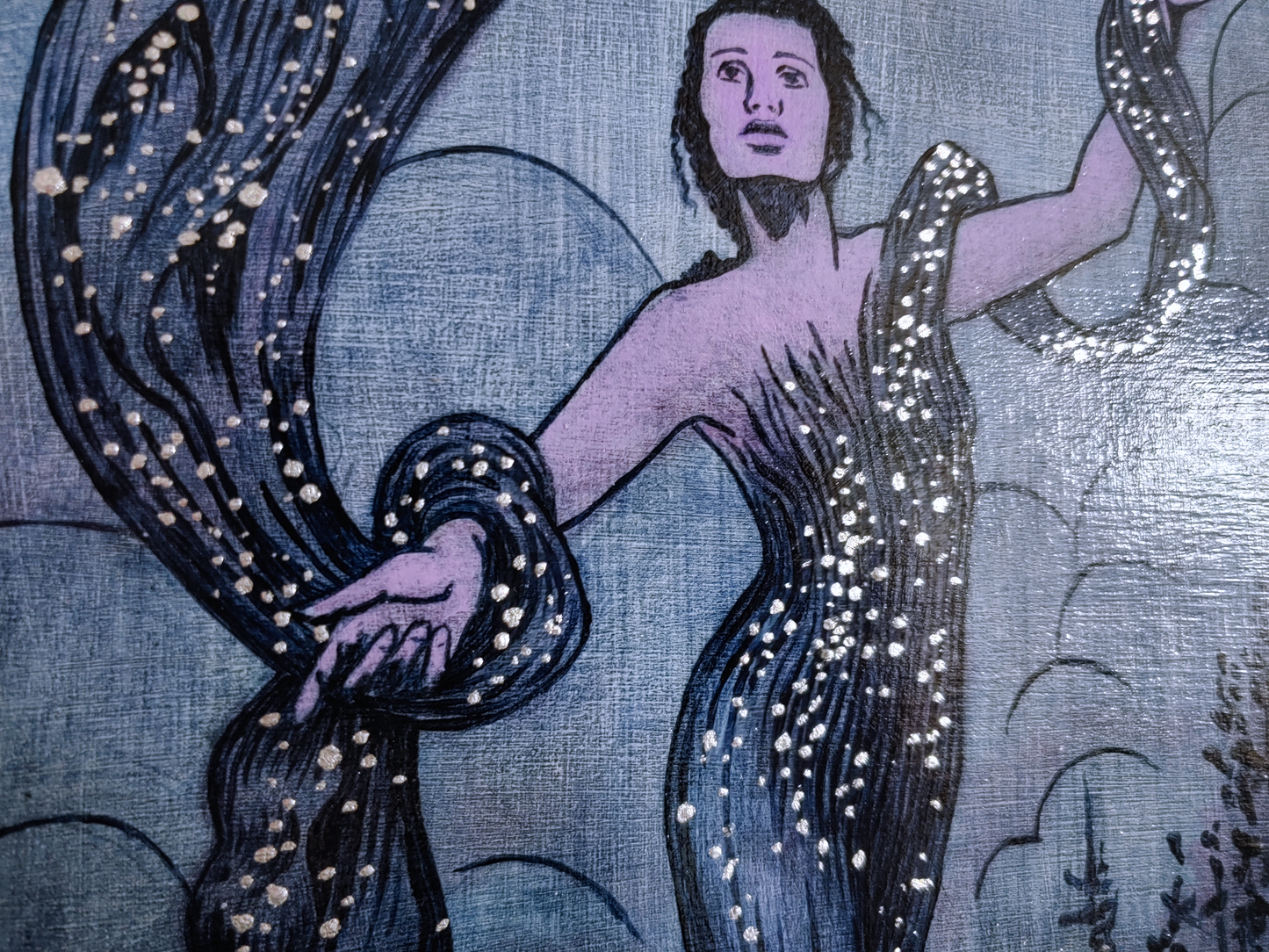 Nyx Goddess of Night Original Painting
