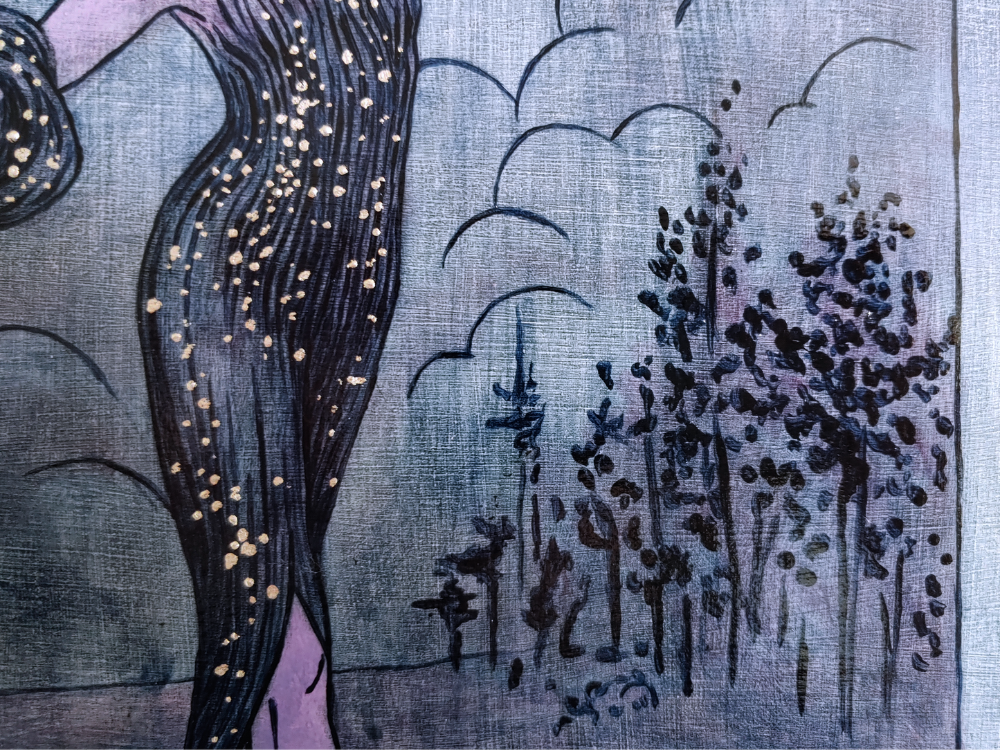Nyx Goddess of Night Original Painting