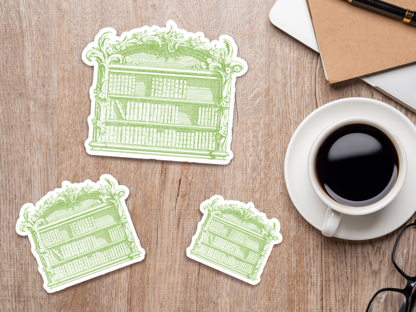 Rococo Library Vinyl Sticker