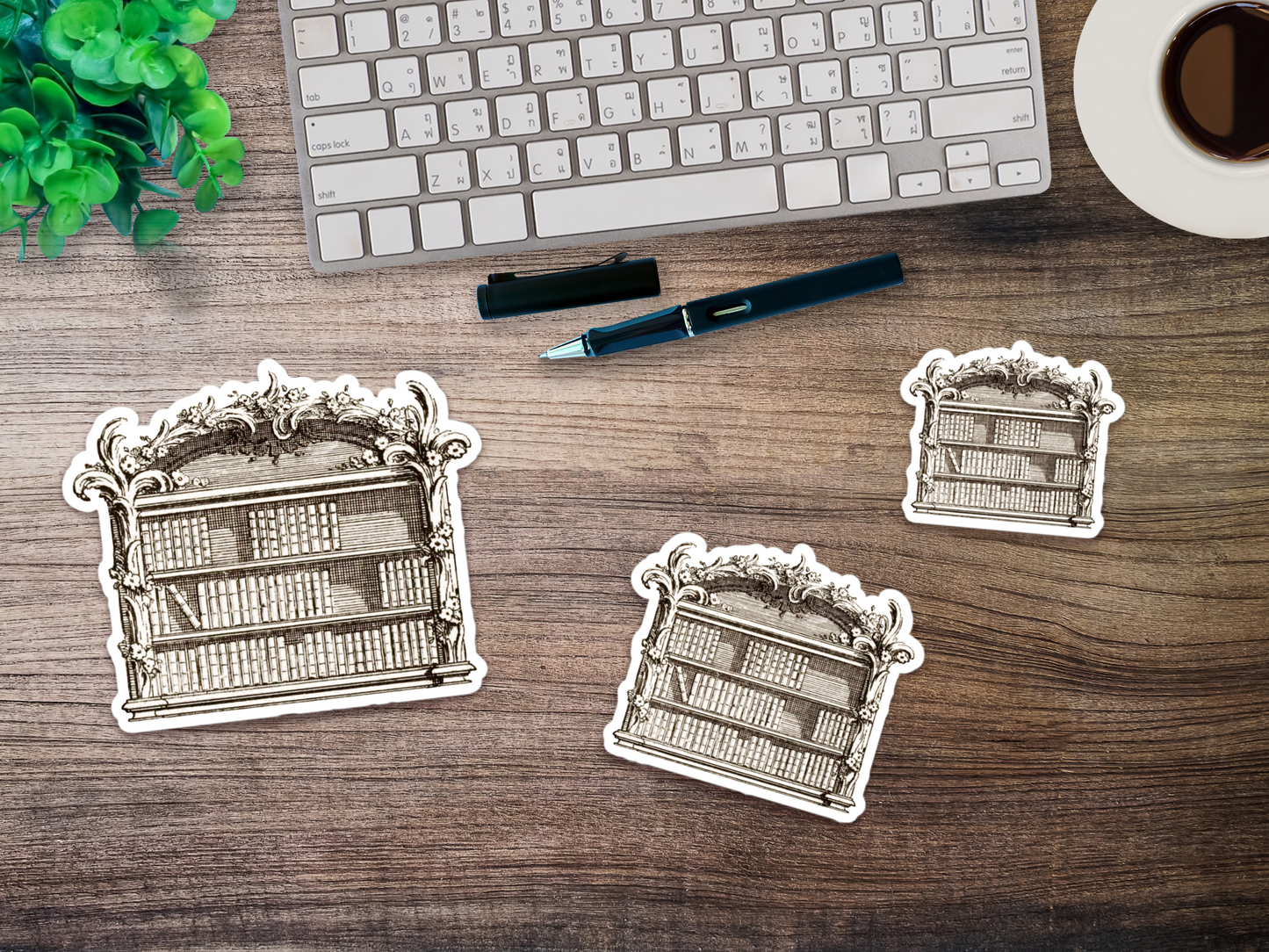 Rococo Library Vinyl Sticker