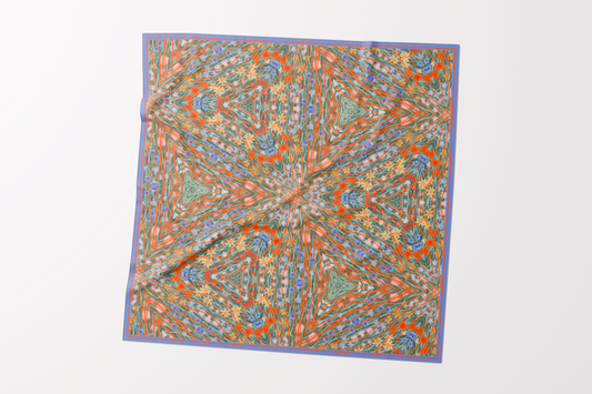 Orange Haze Silk Scarf