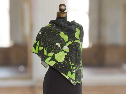 Phototropic Flow Silk Scarf