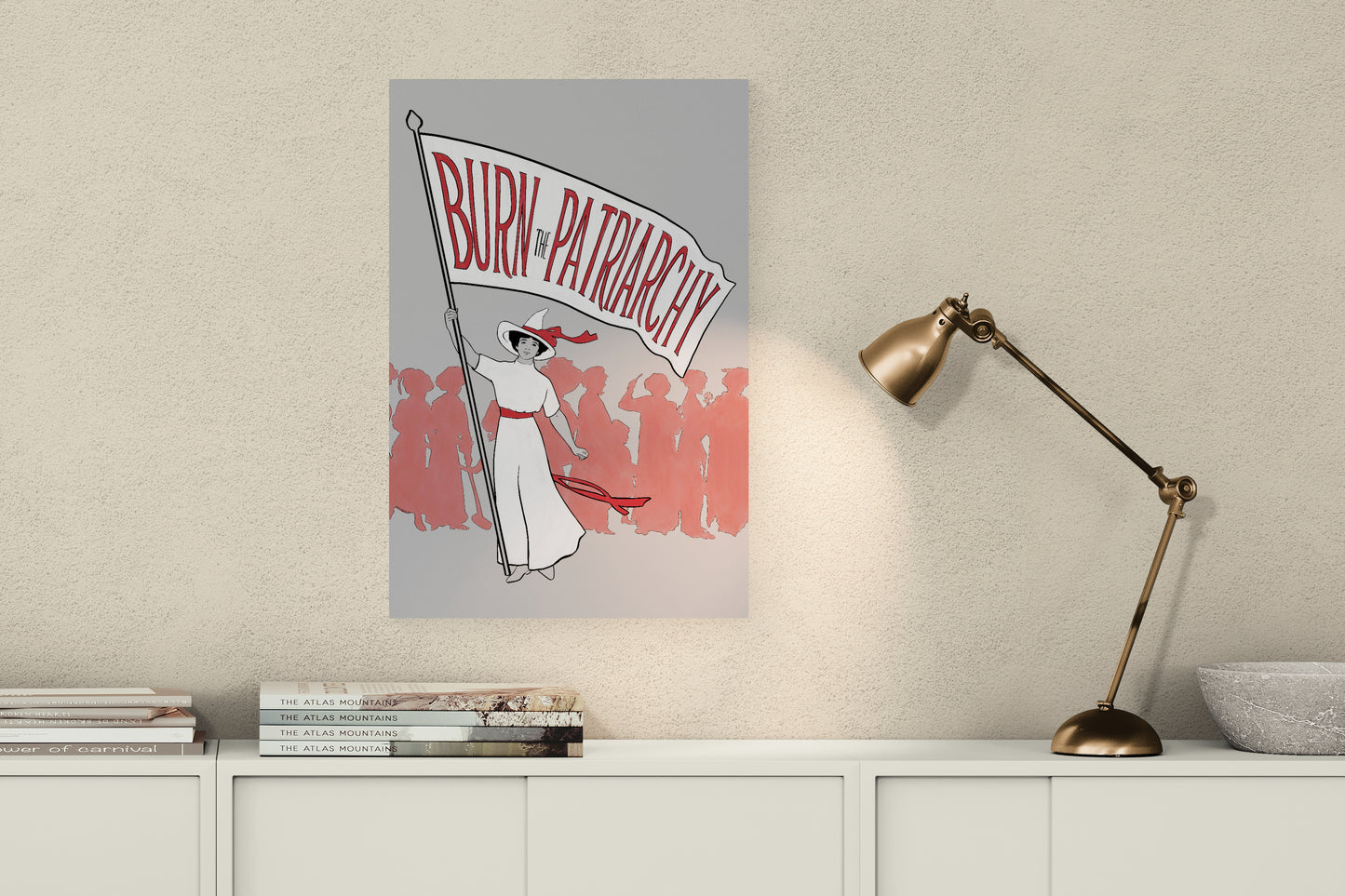 Burn the Patriarchy Edwardian Witch Poster