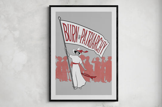 Burn the Patriarchy Edwardian Witch Poster