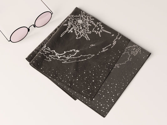 Black Moon Silk Handkerchief