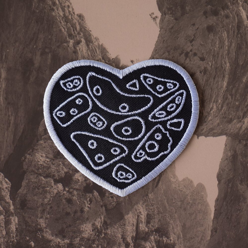 Climbing Heart Embroidered Patch