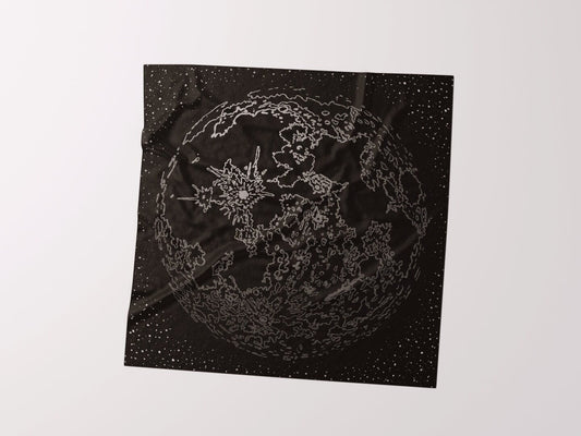 Black Moon Silk Scarf