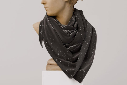 Black Moon Silk Scarf