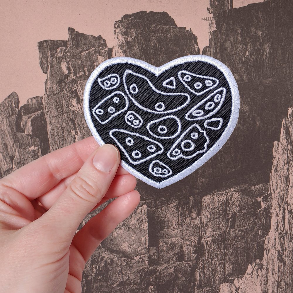 Climbing Heart Embroidered Patch