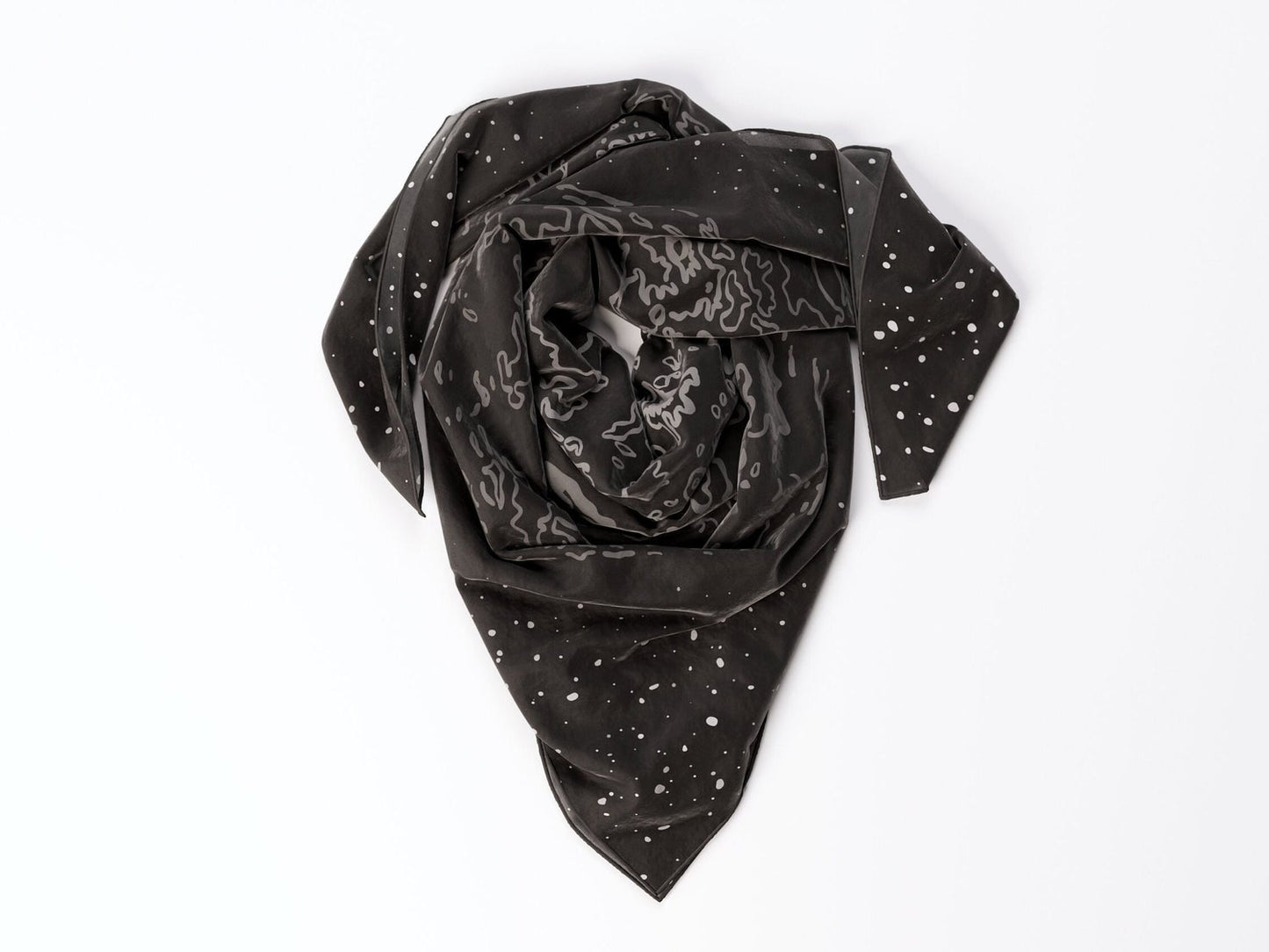 Black Moon Silk Scarf