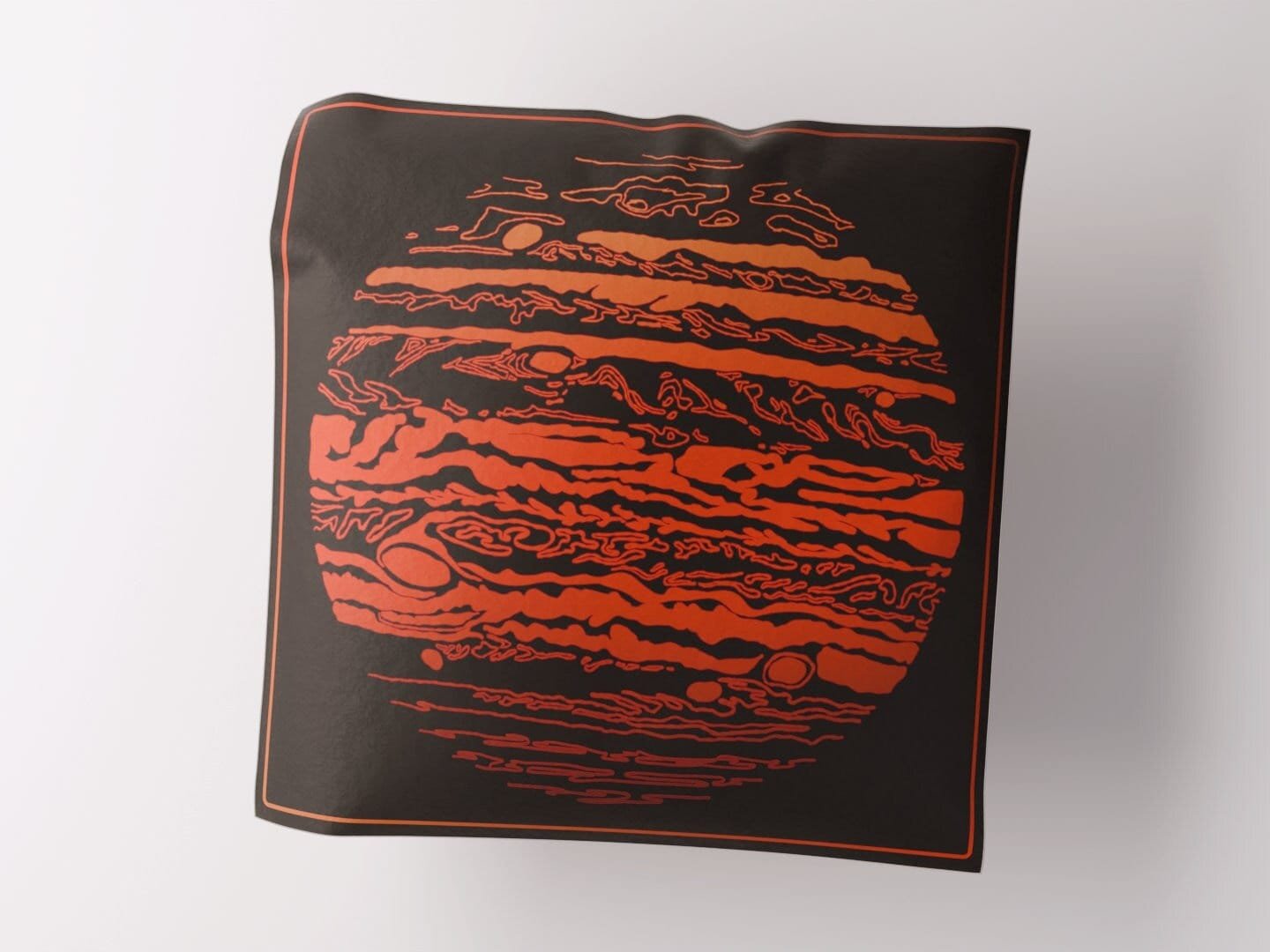Bright Jupiter Silk Scarf