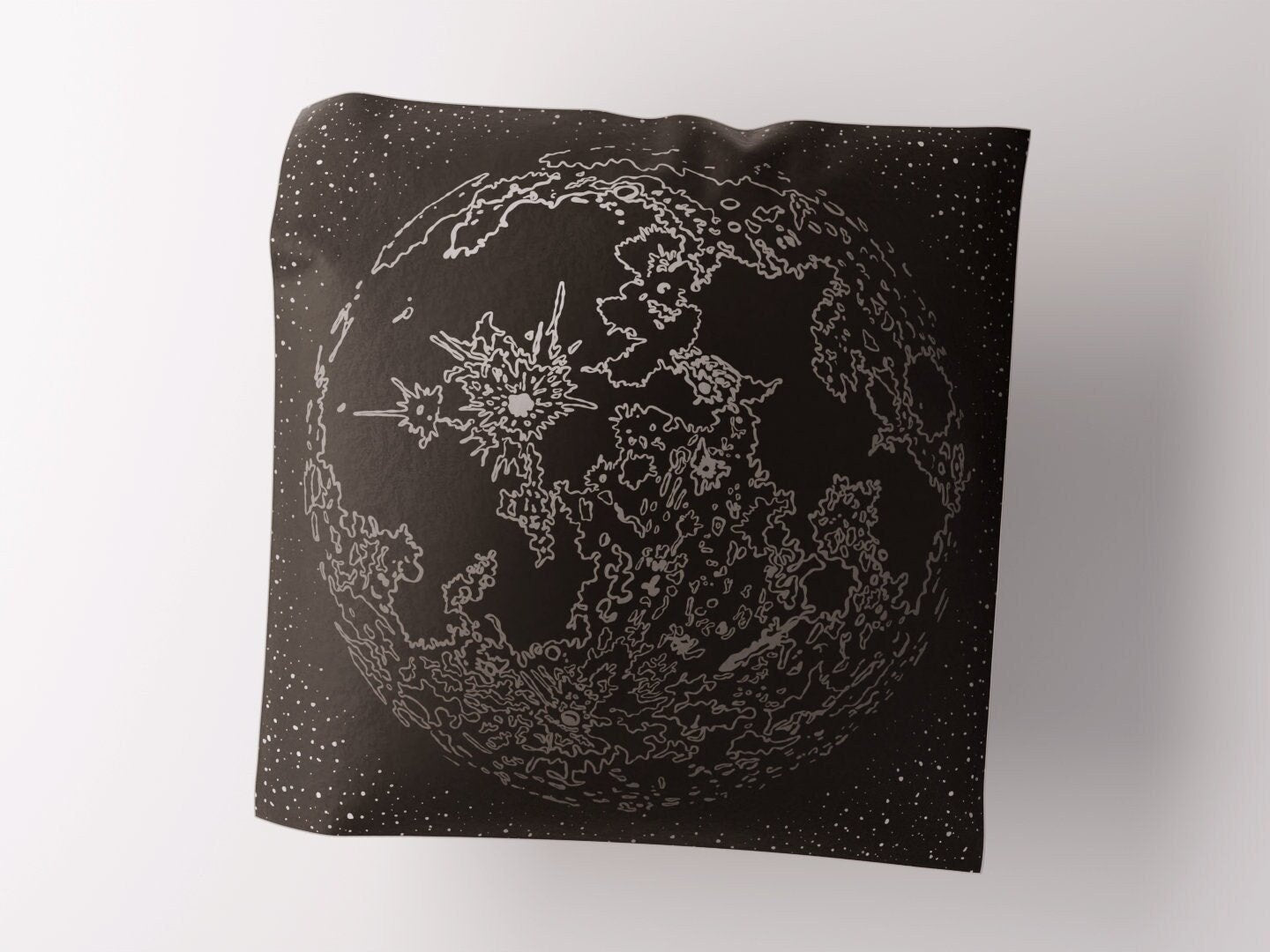 Black Moon Silk Scarf