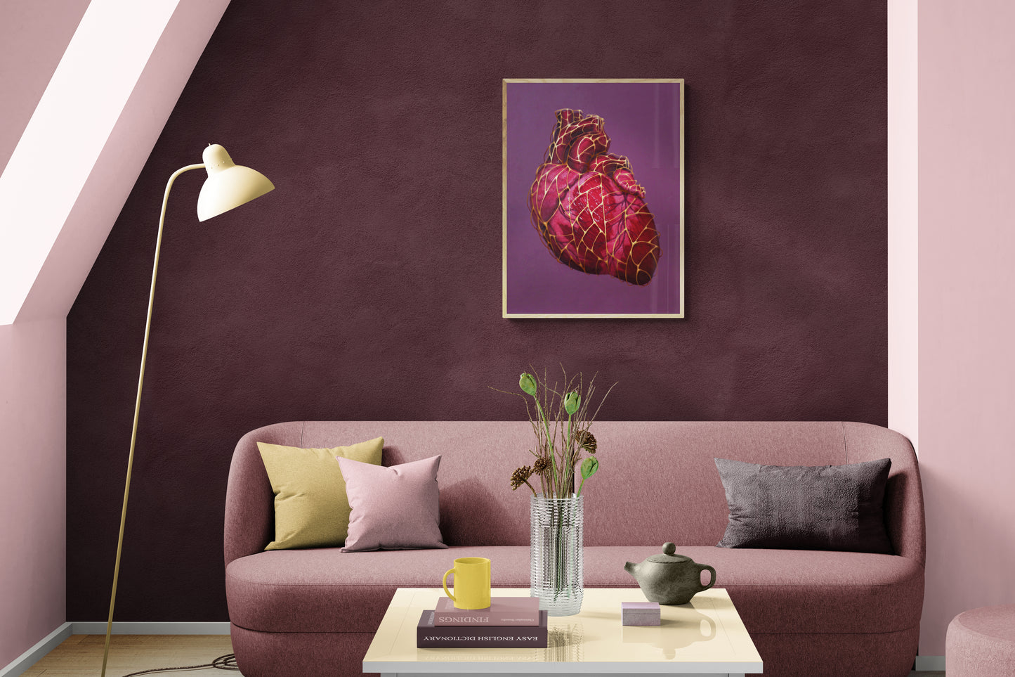 Heart of Gold Framed Art Print
