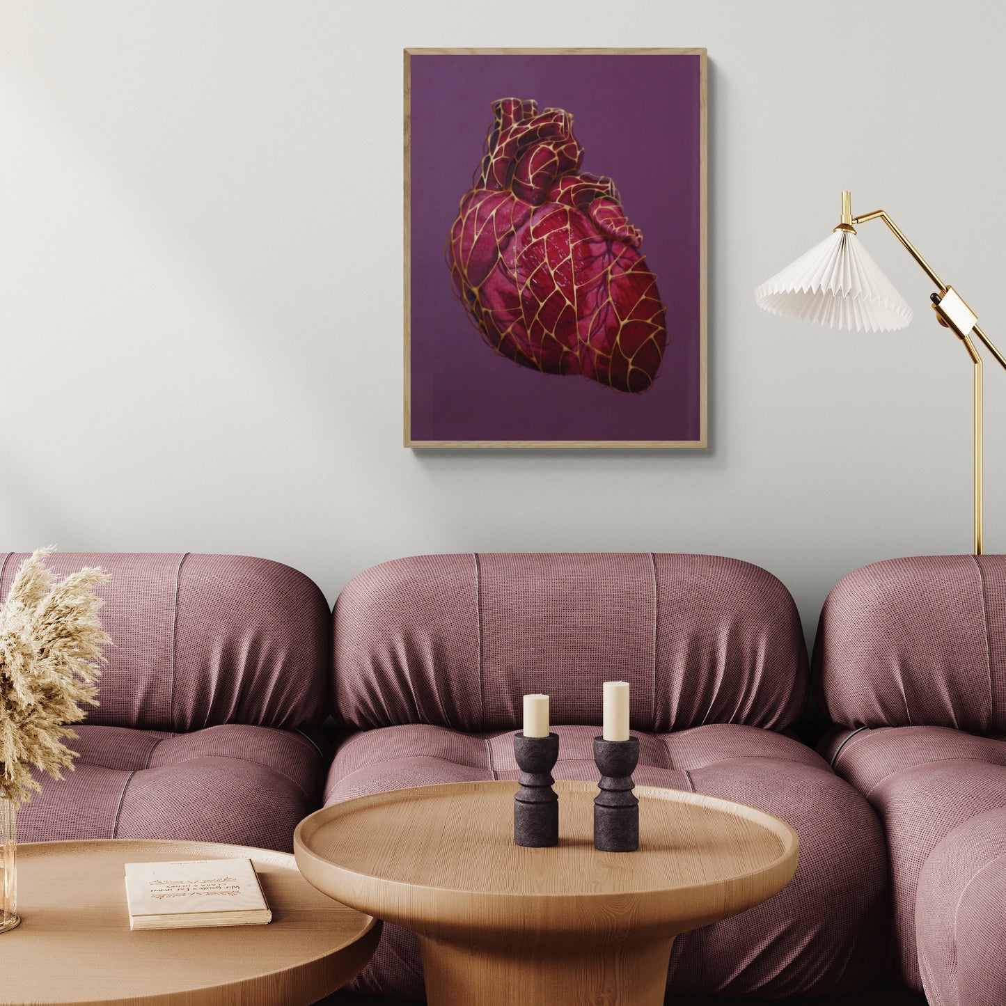 Heart of Gold Framed Art Print