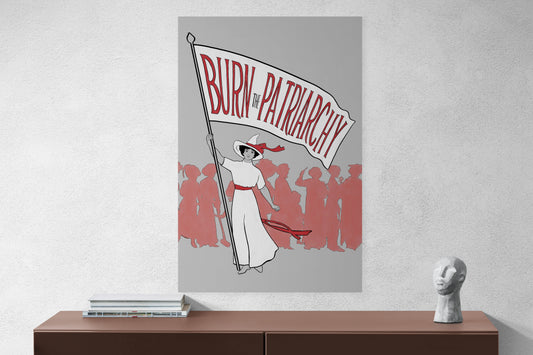Burn the Patriarchy Edwardian Witch Poster