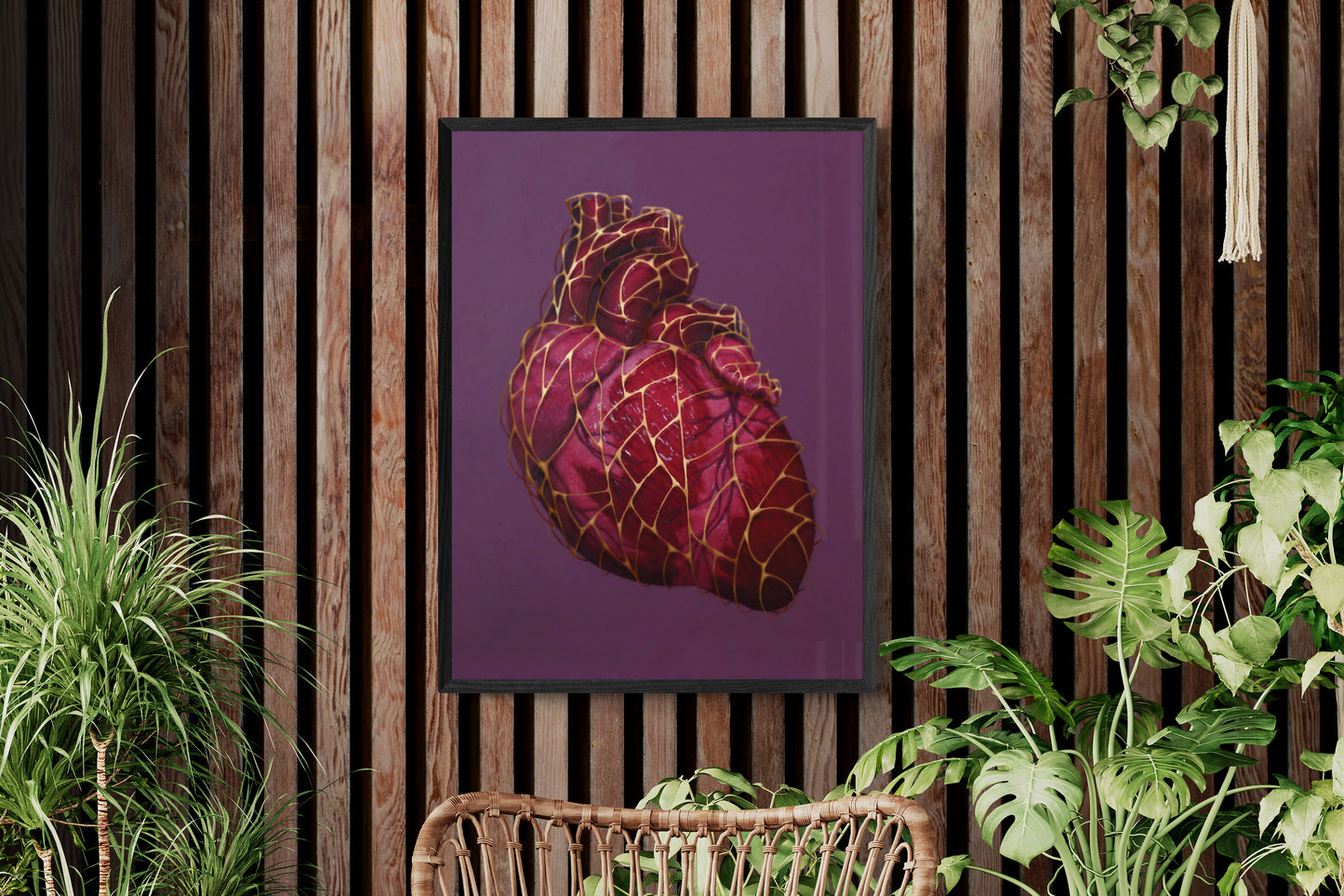 Heart of Gold Framed Art Print