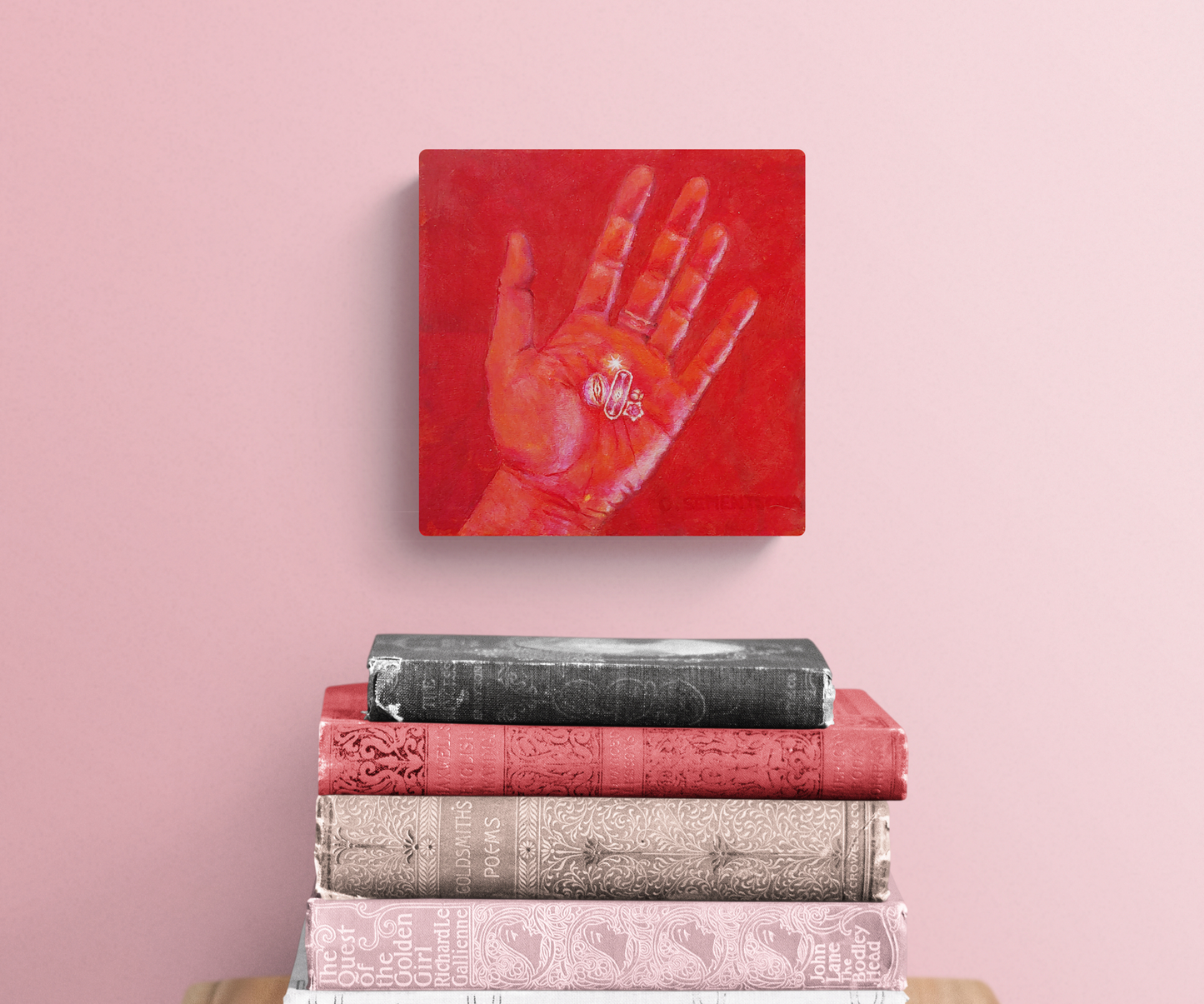 Wishes and Secrets in Hand Original Painting