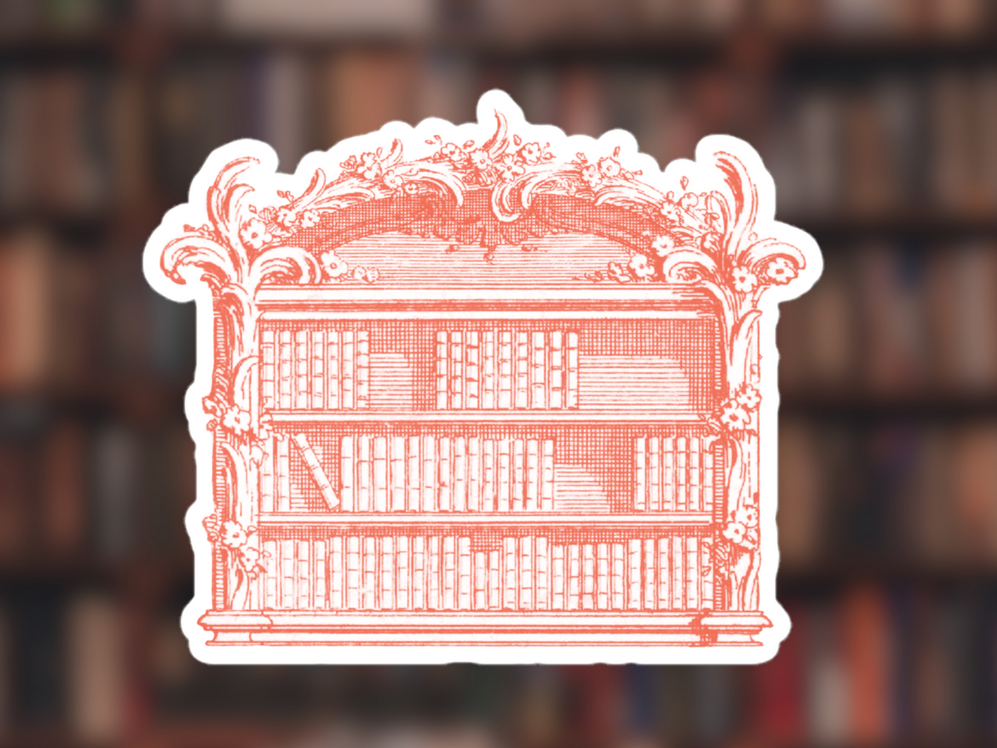 Rococo Library Vinyl Sticker