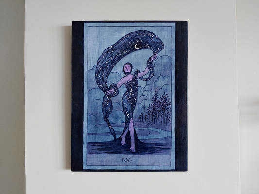Nyx Goddess of Night Original Painting