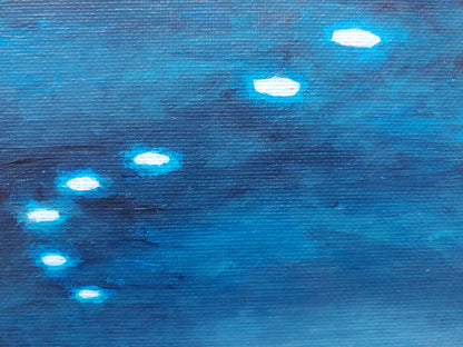 UAPs At Night Framed Painting