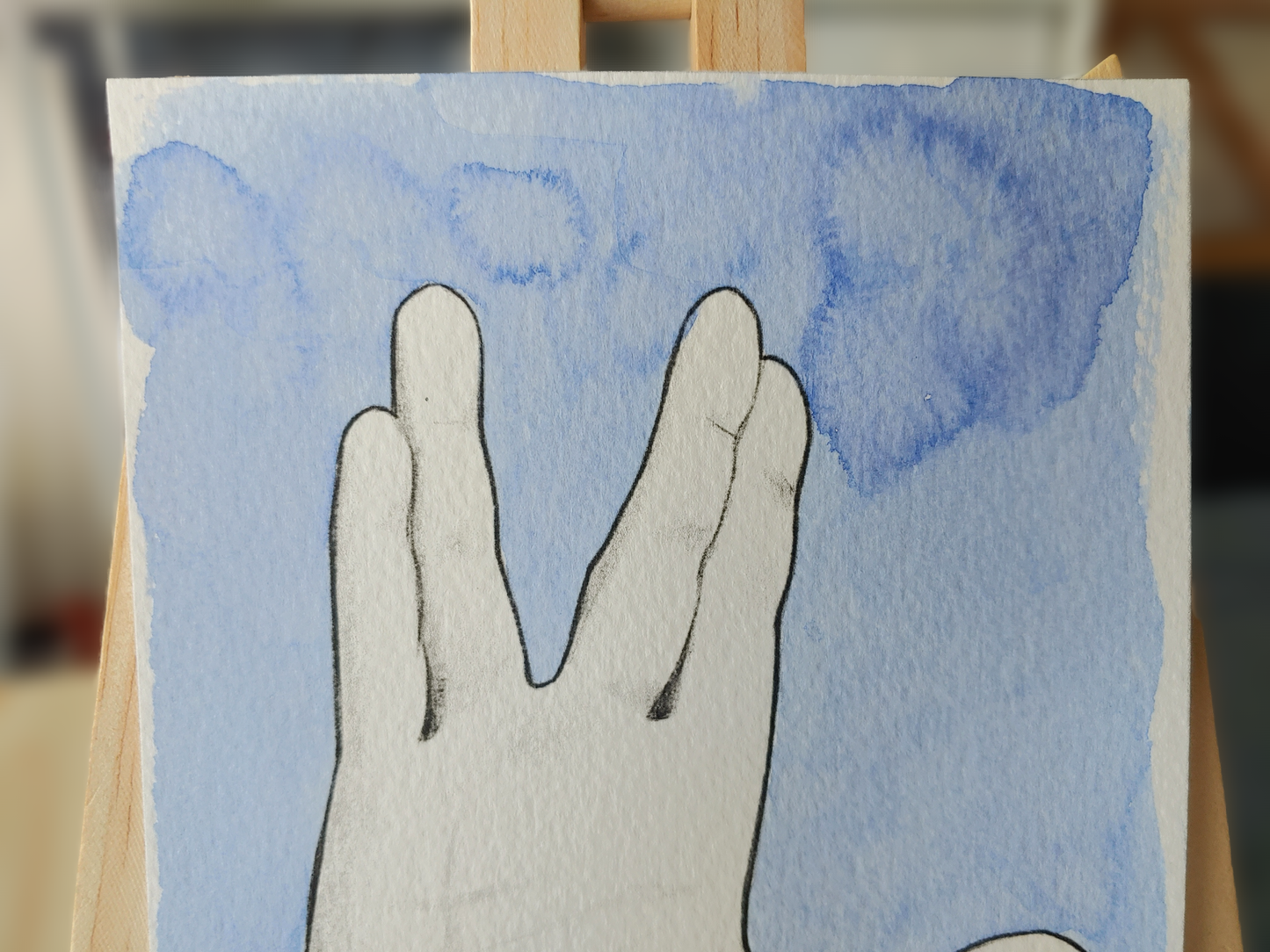 Live Long Prosper Hand Coloured Print