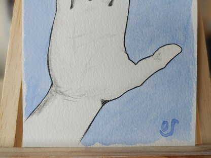 Live Long Prosper Hand Coloured Print