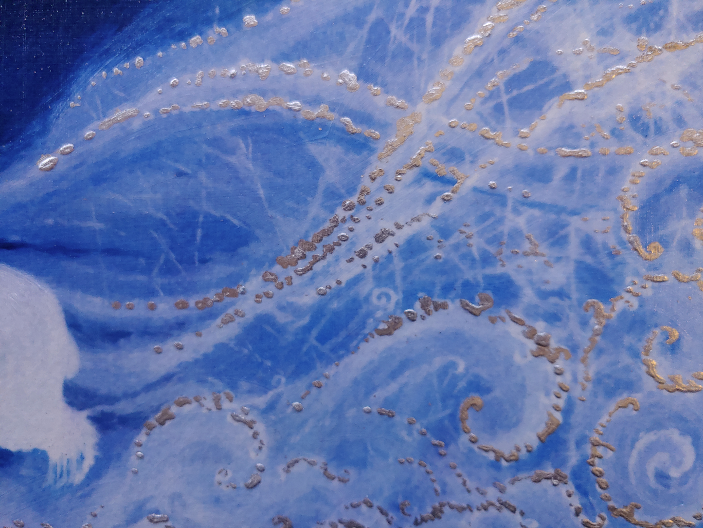 Polar Bear Run Mounted Print