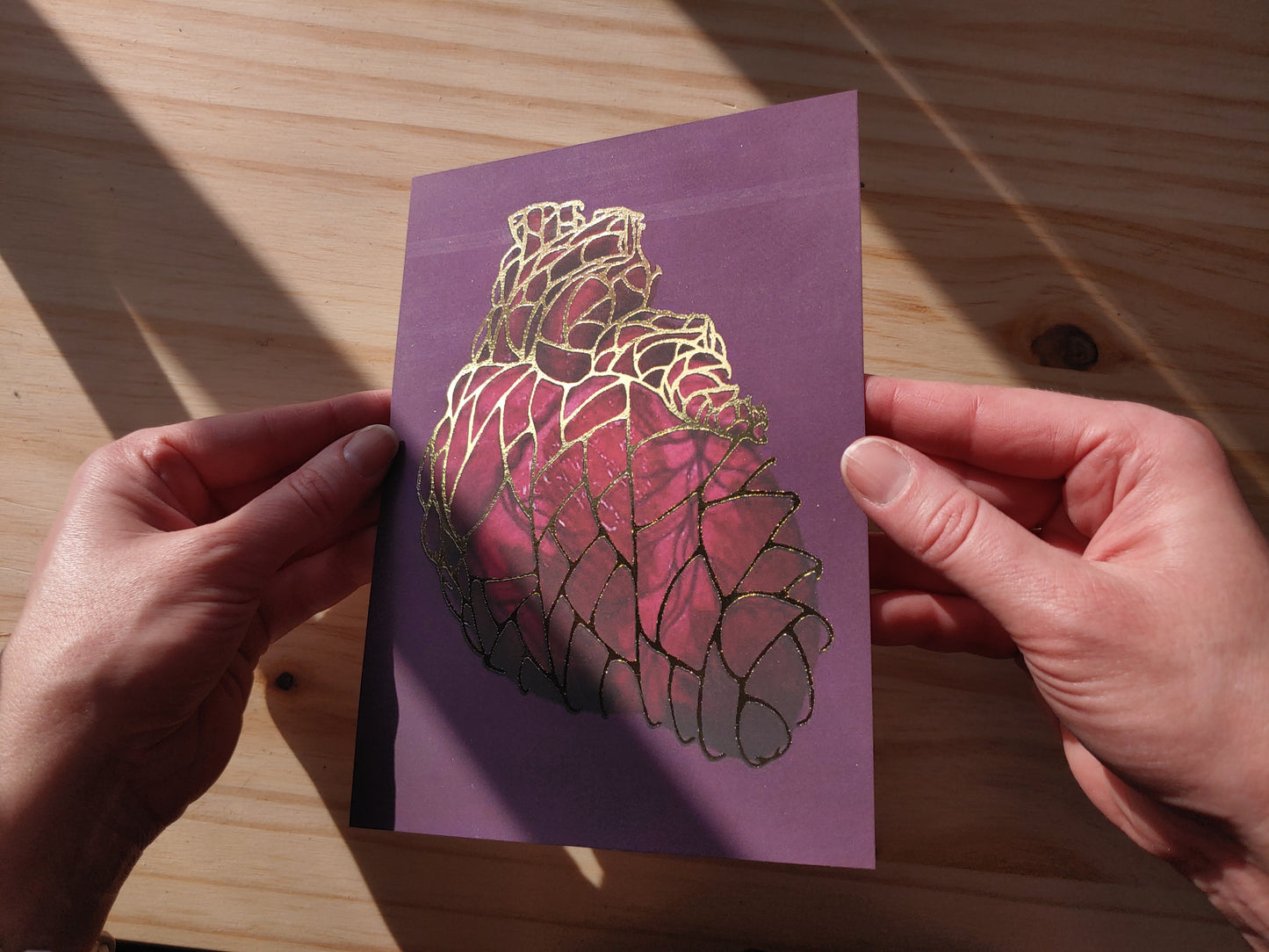 Heart of Gold Gilded Art Print