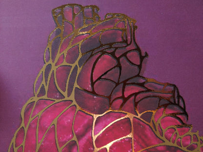 Heart of Gold Gilded Art Print