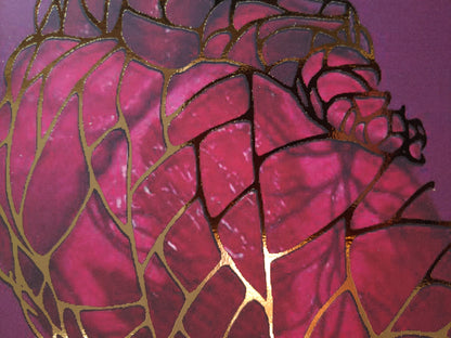 Heart of Gold Gilded Art Print