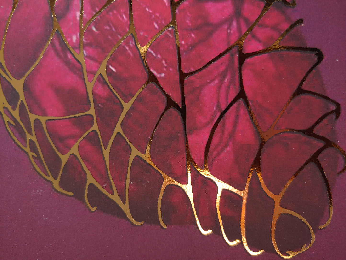 Heart of Gold Gilded Art Print