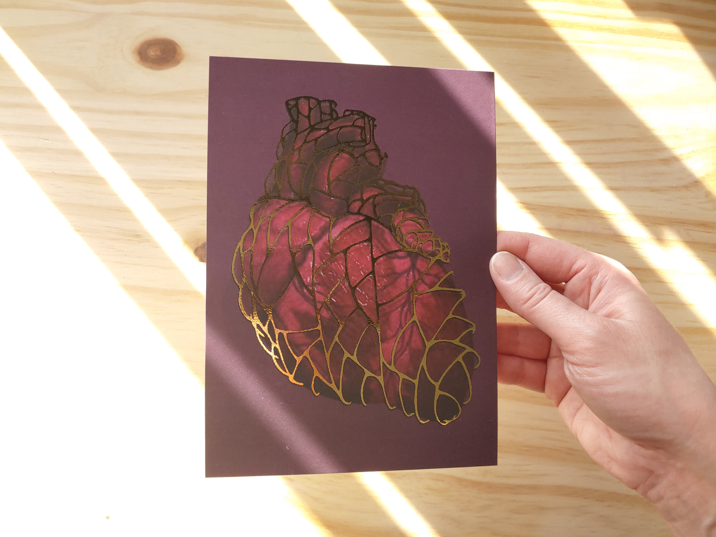 Heart of Gold Gilded Art Print