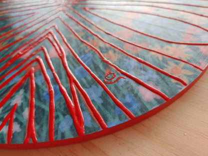 Orange Haze Kaleidoscope Painting