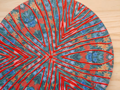 Orange Haze Kaleidoscope Painting