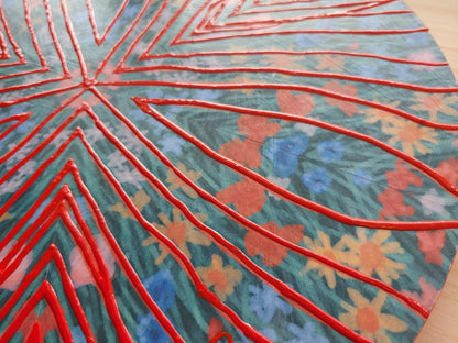 Orange Haze Kaleidoscope Painting