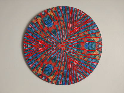Orange Haze Kaleidoscope Painting