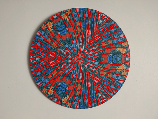 Orange Haze Kaleidoscope Painting