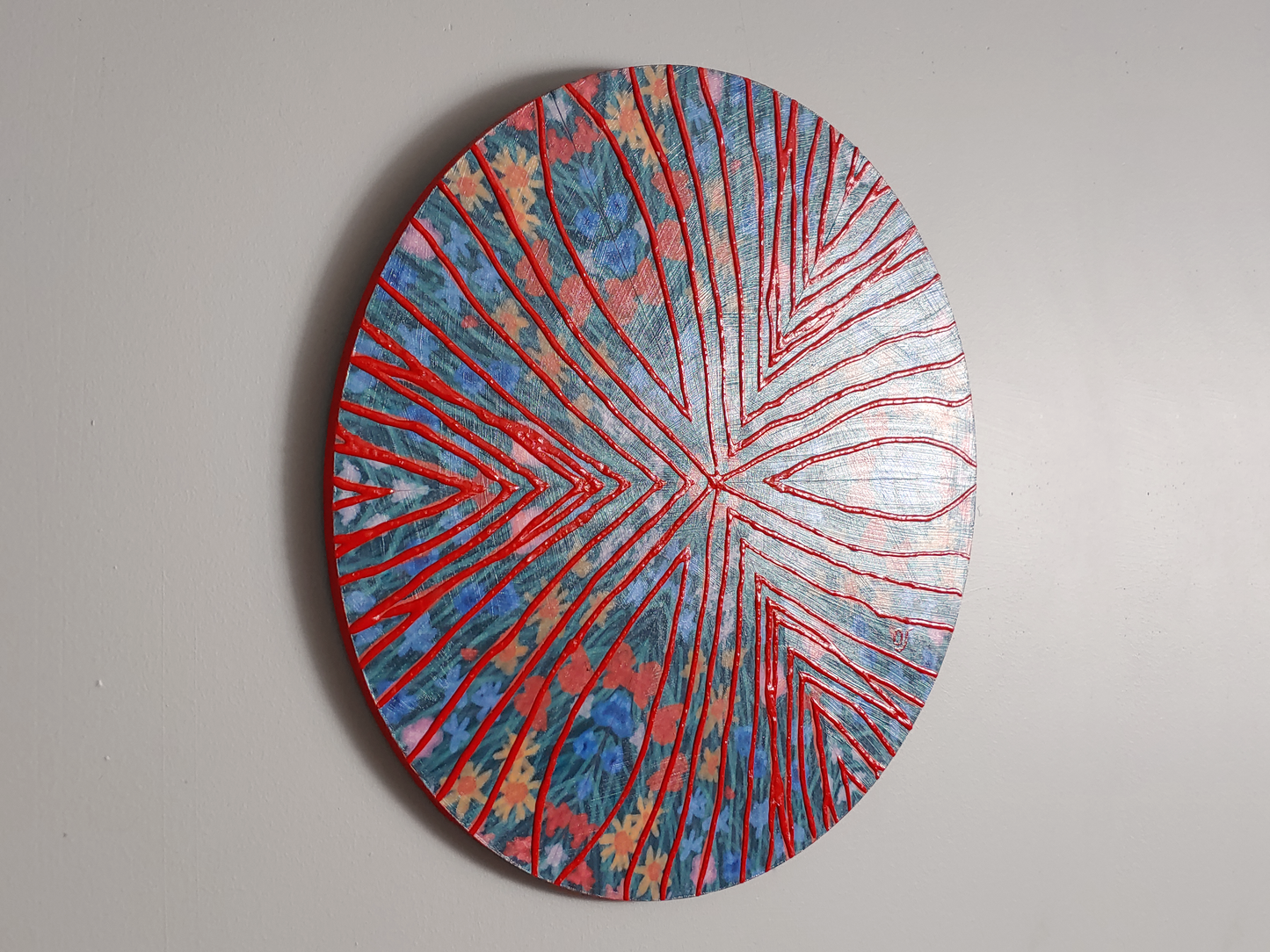 Orange Haze Kaleidoscope Painting