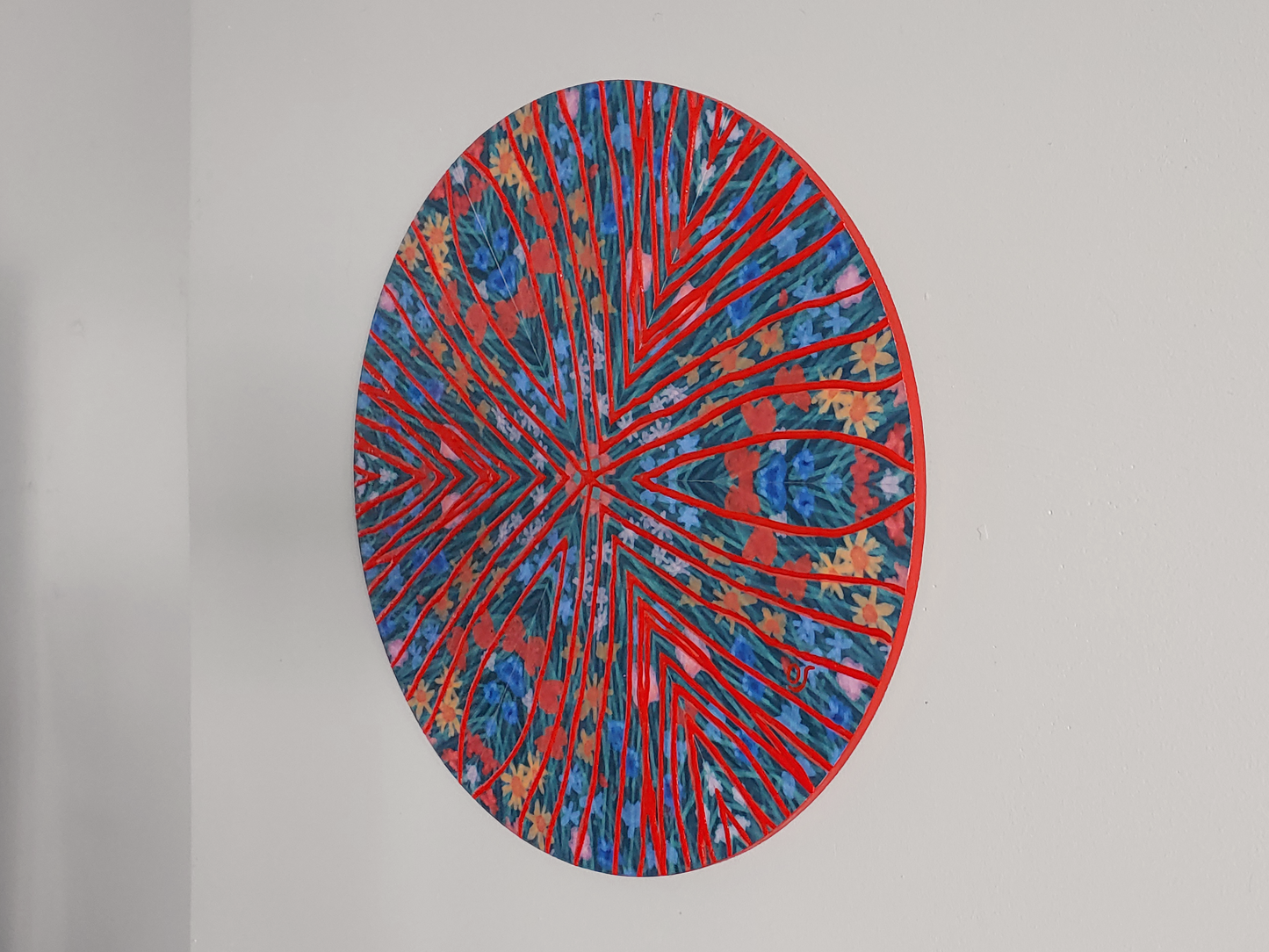 Orange Haze Kaleidoscope Painting