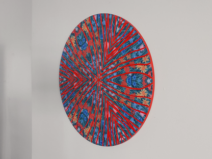 Orange Haze Kaleidoscope Painting