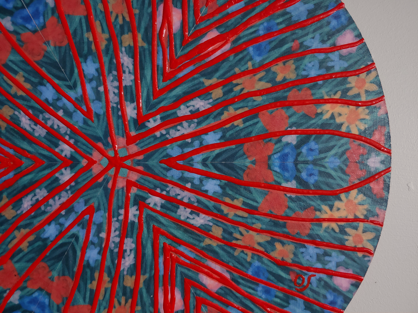 Orange Haze Kaleidoscope Painting