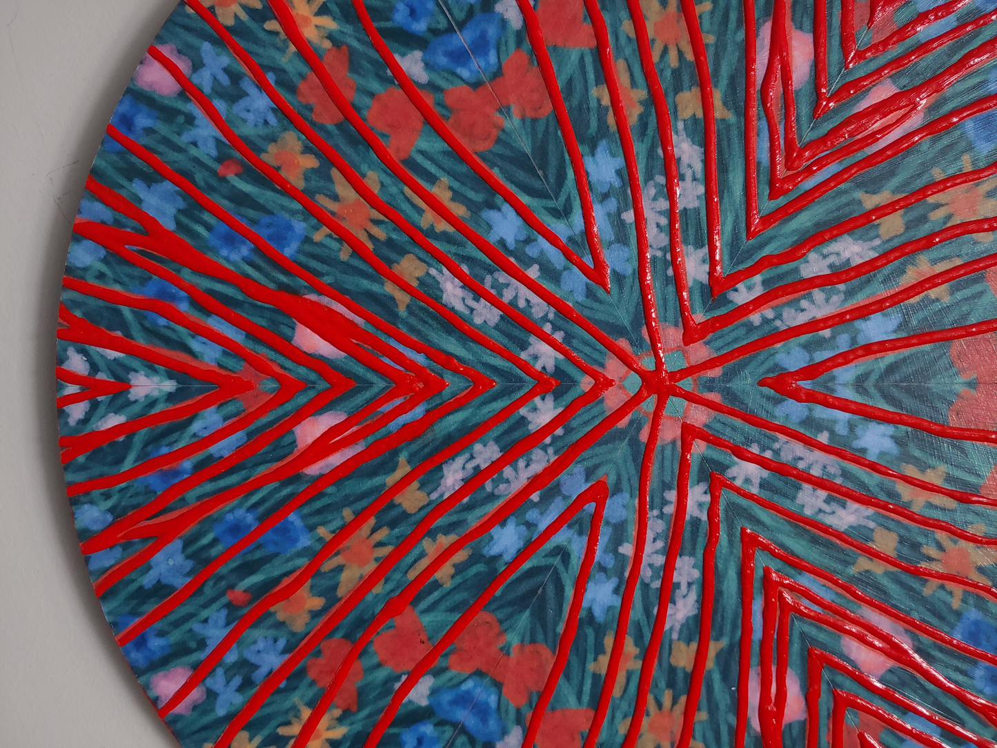 Orange Haze Kaleidoscope Painting