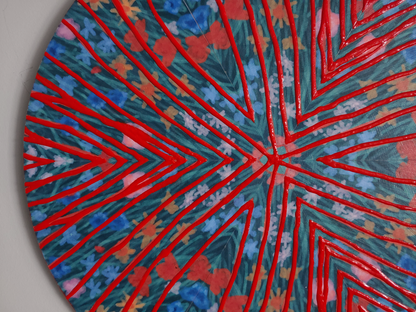 Orange Haze Kaleidoscope Painting