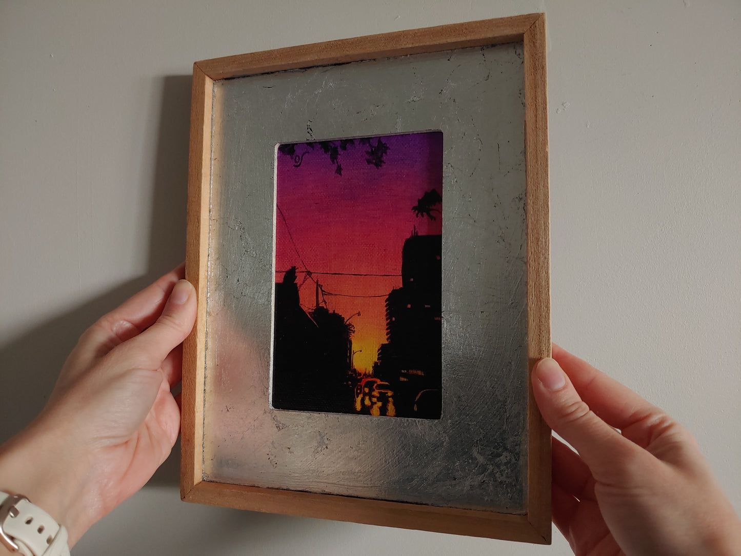 Gargoyles in the City at Sunset