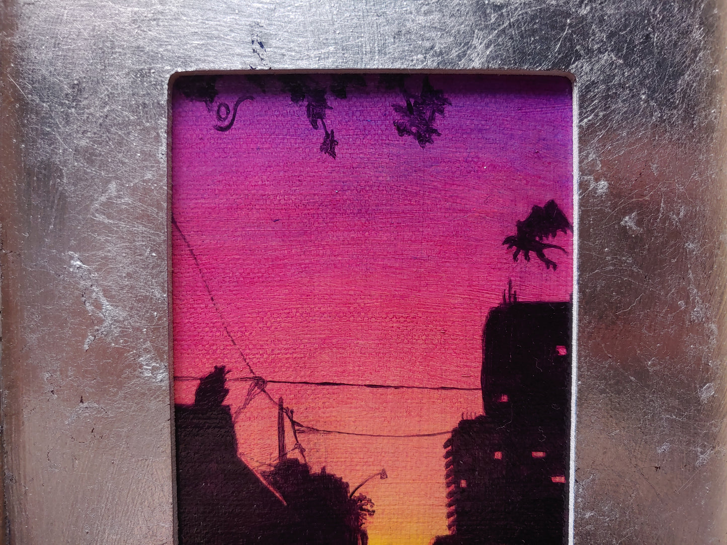 Gargoyles in the City at Sunset
