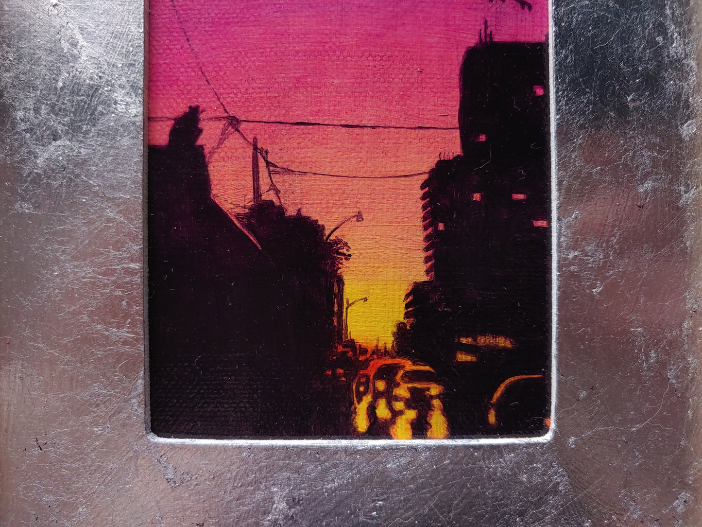 Gargoyles in the City at Sunset