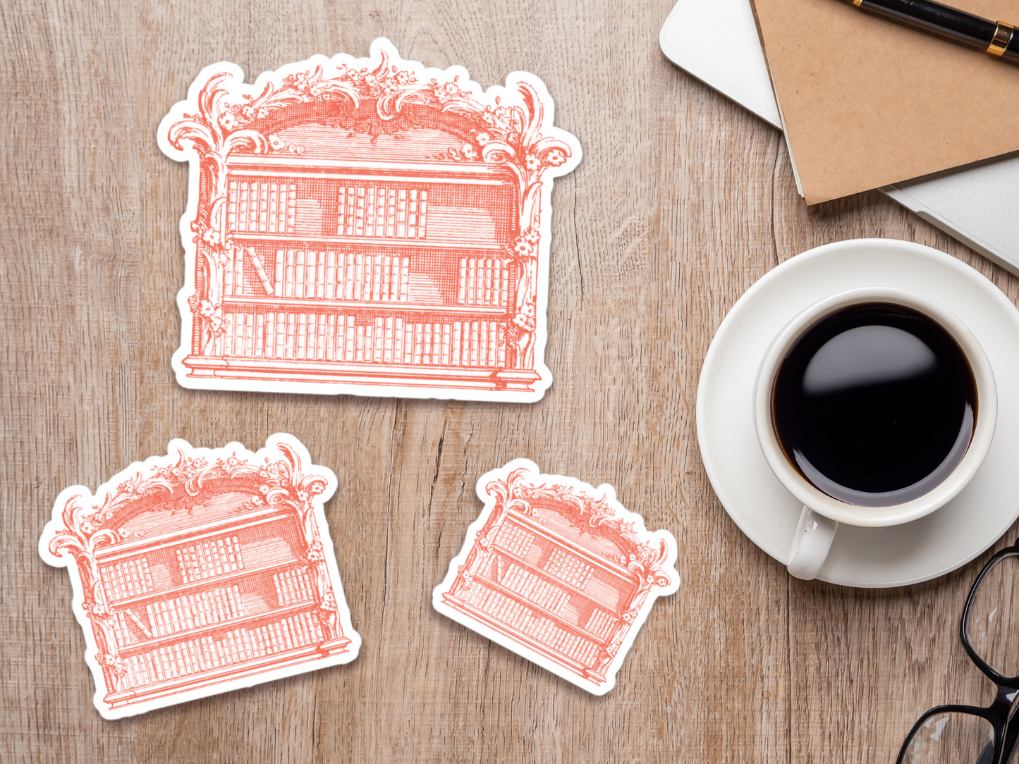 Rococo Library Vinyl Sticker